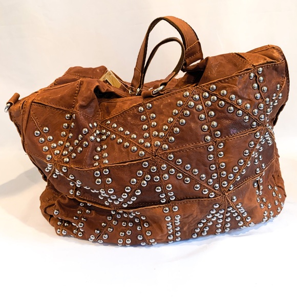 Cee Klein Genuine leather studded hobo NWT - Picture 6 of 9